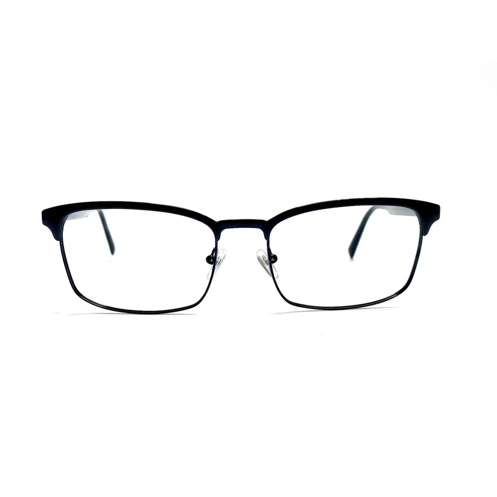 Prada Black Metal Square Rectangular Glasses Italy 1AB101 58 16 150